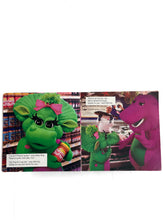 Load image into Gallery viewer, Vintage 1997 Barney &amp; Baby Bop go to the grocery store
