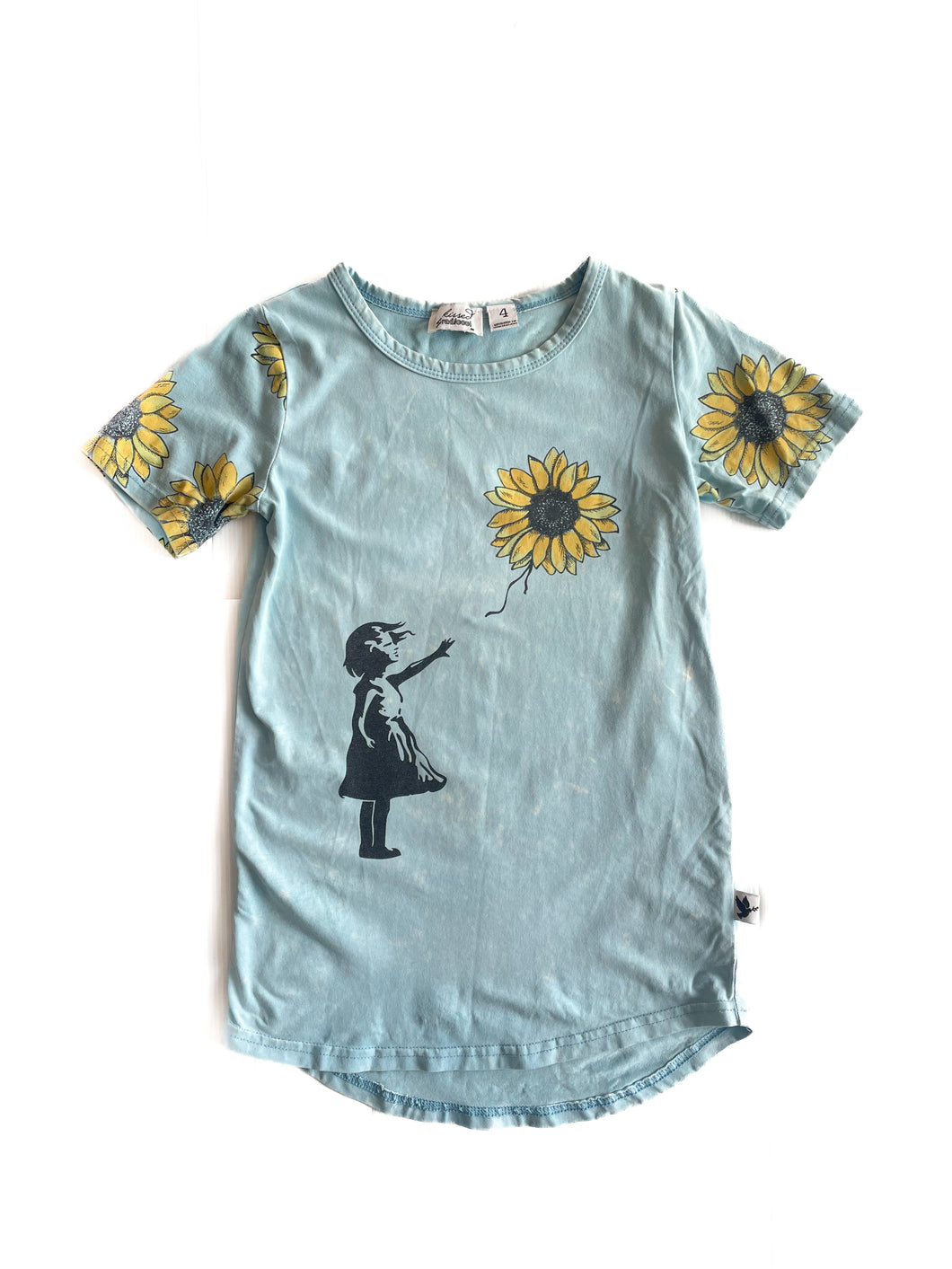 Kissed by Radicool sunflower dress (4Y)