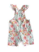 Load image into Gallery viewer, Teeny weeny floral shortalls NEW (1Y)
