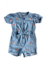 Load image into Gallery viewer, Teeny weeny chambray romper (3-6M)
