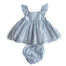 Load image into Gallery viewer, Teeny weeny dress &amp; bloomer set NEW (0-3M)
