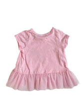 Load image into Gallery viewer, Teeny weeny Tulle trim T-shirt NEW (1Y)
