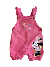 Load image into Gallery viewer, Minnie mouse shortalls (9-12M)
