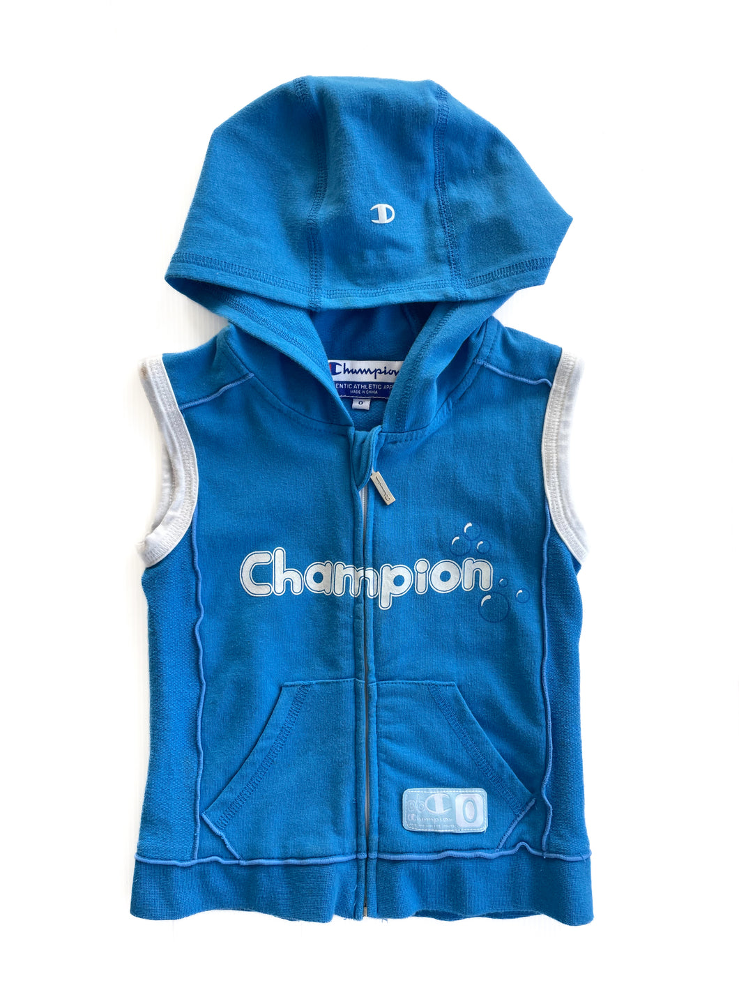 Champion sleeveless hoodie (6-12M)