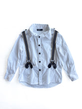 Load image into Gallery viewer, Bardot junior button shirt and suspenders (2-3Y)
