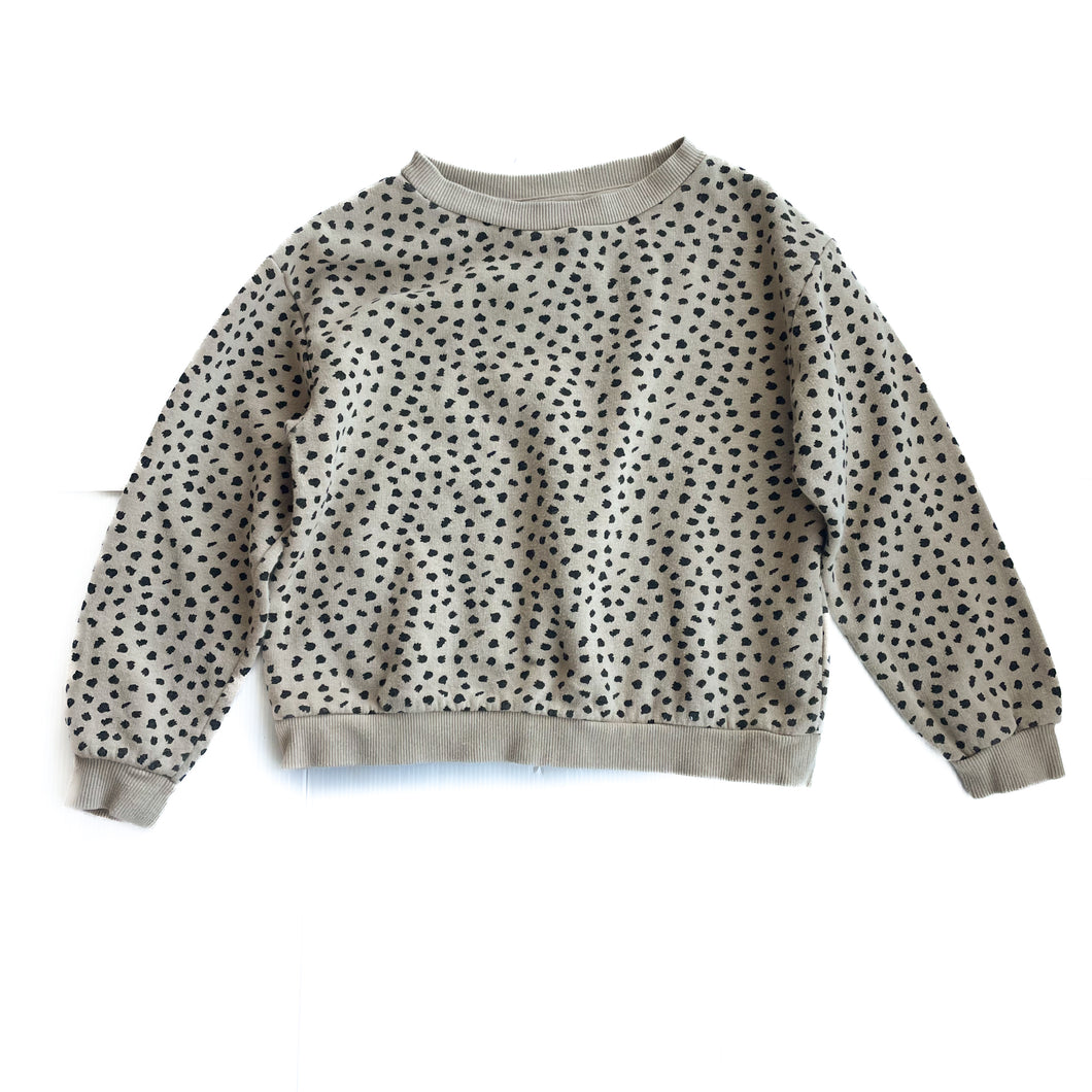 H&M leopard crew neck jumper (5Y)