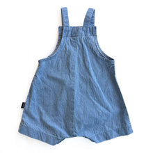 Load image into Gallery viewer, Bonds chambray shortalls (3-6M)
