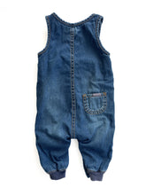 Load image into Gallery viewer, H&amp;M soft denim overalls (1-2M)
