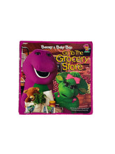 Load image into Gallery viewer, Vintage 1997 Barney &amp; Baby Bop go to the grocery store
