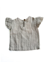 Load image into Gallery viewer, Babu organic cotton frill sleeve topNEW(0-3M)
