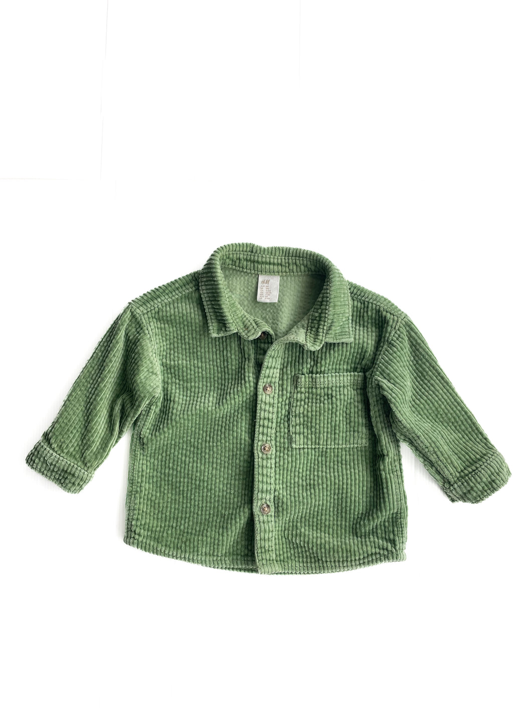 H&M corduroy shacket (3-6M)