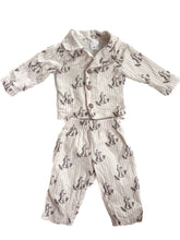 Load image into Gallery viewer, Bencer and hazelnut flannelette pj (0-3M)
