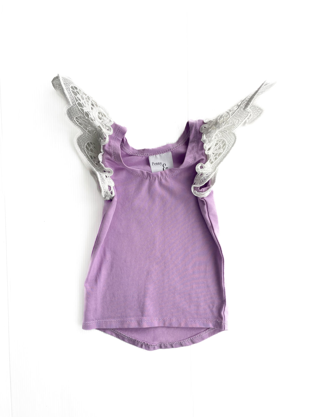 Penny & co flutter sleeve singlet (0-3M)