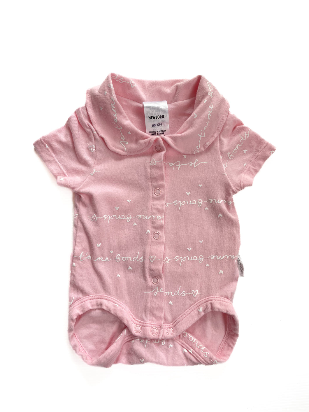 Bonds button up  bodysuit (nb)