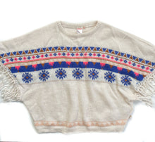 Load image into Gallery viewer, Billie blush wool/alpaca/mohair blend poncho (8Y)
