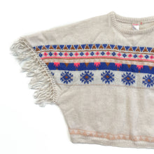Load image into Gallery viewer, Billie blush wool/alpaca/mohair blend poncho (8Y)
