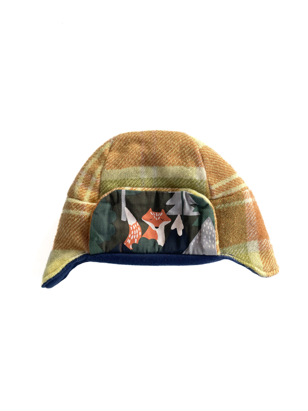 Hand made wool aviator beanie