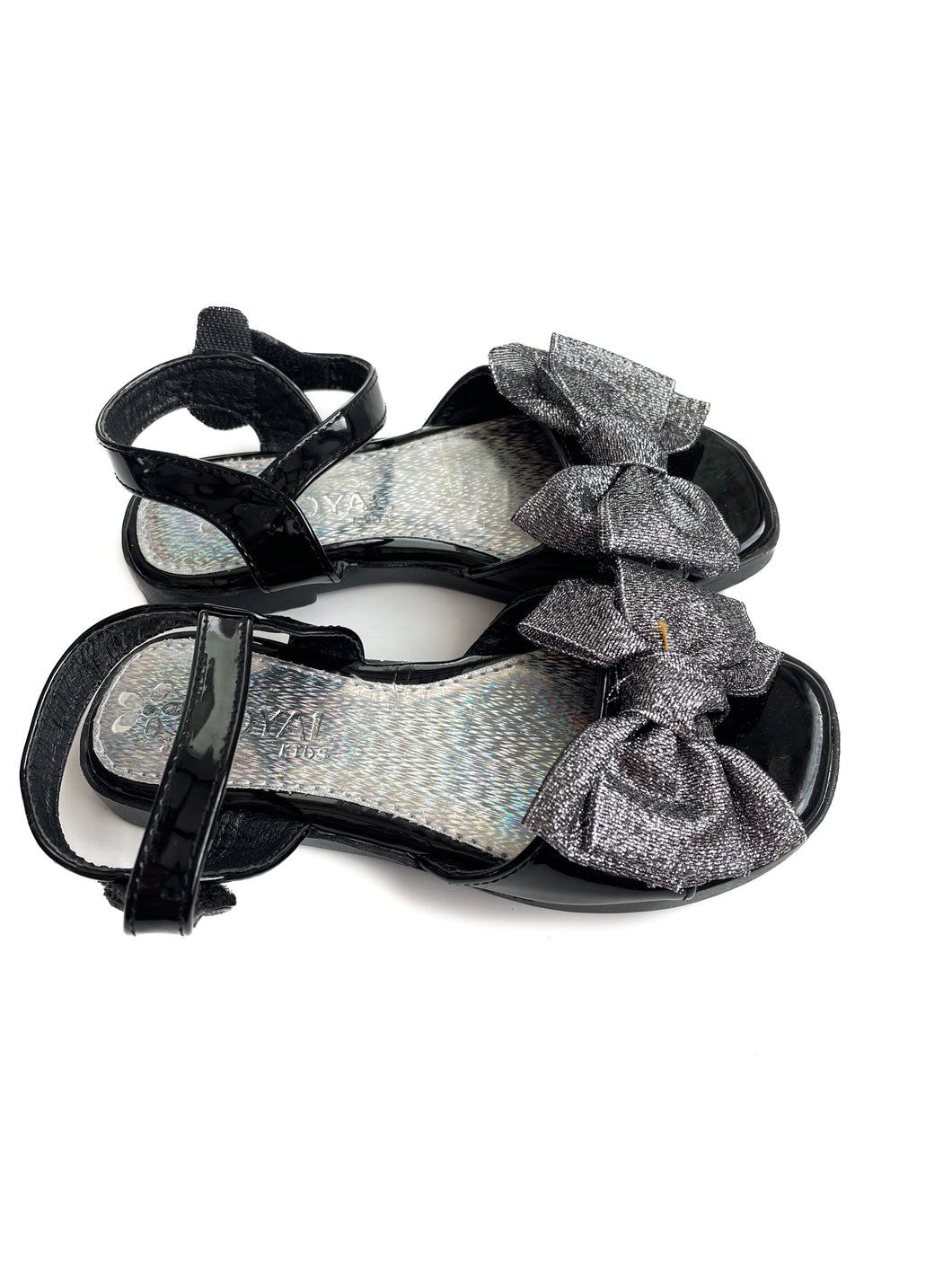 Glitter bow sandals (10-11)