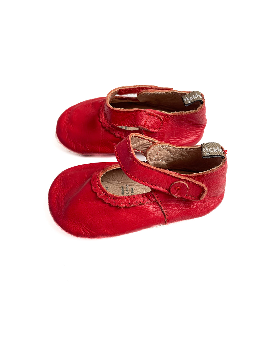Tiny tickle leather Mary Janes (12M)