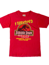 Load image into Gallery viewer, Vintage 1996 universal studios Jurassic ride T-shirt
