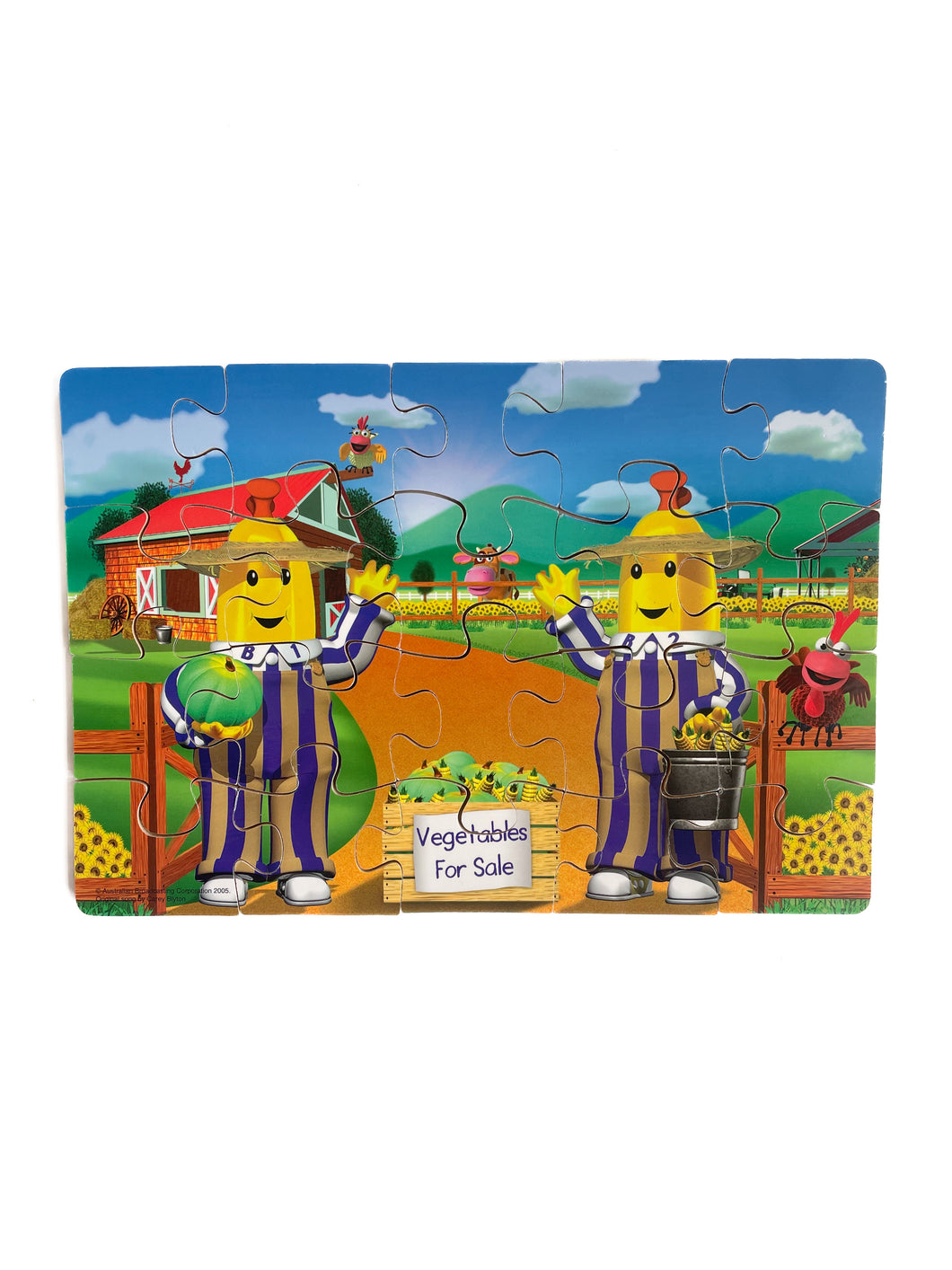 Bananas in pyjamas loose wooden puzzle