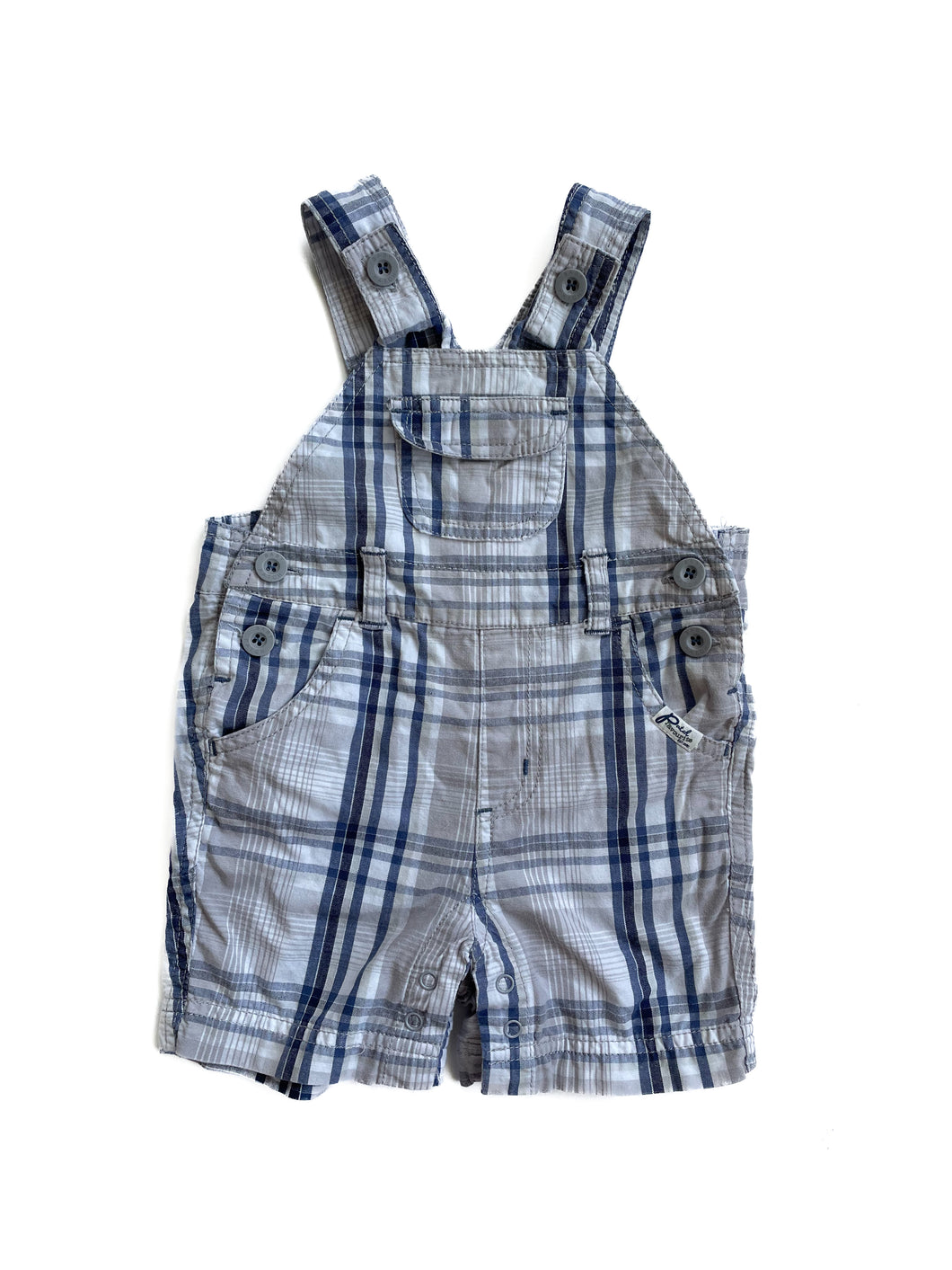Pumpkin patch shortalls (3-6M)