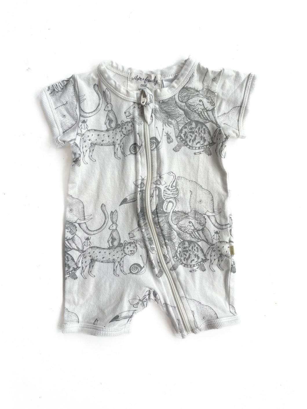 Wilson&Frenchie romper (nb)