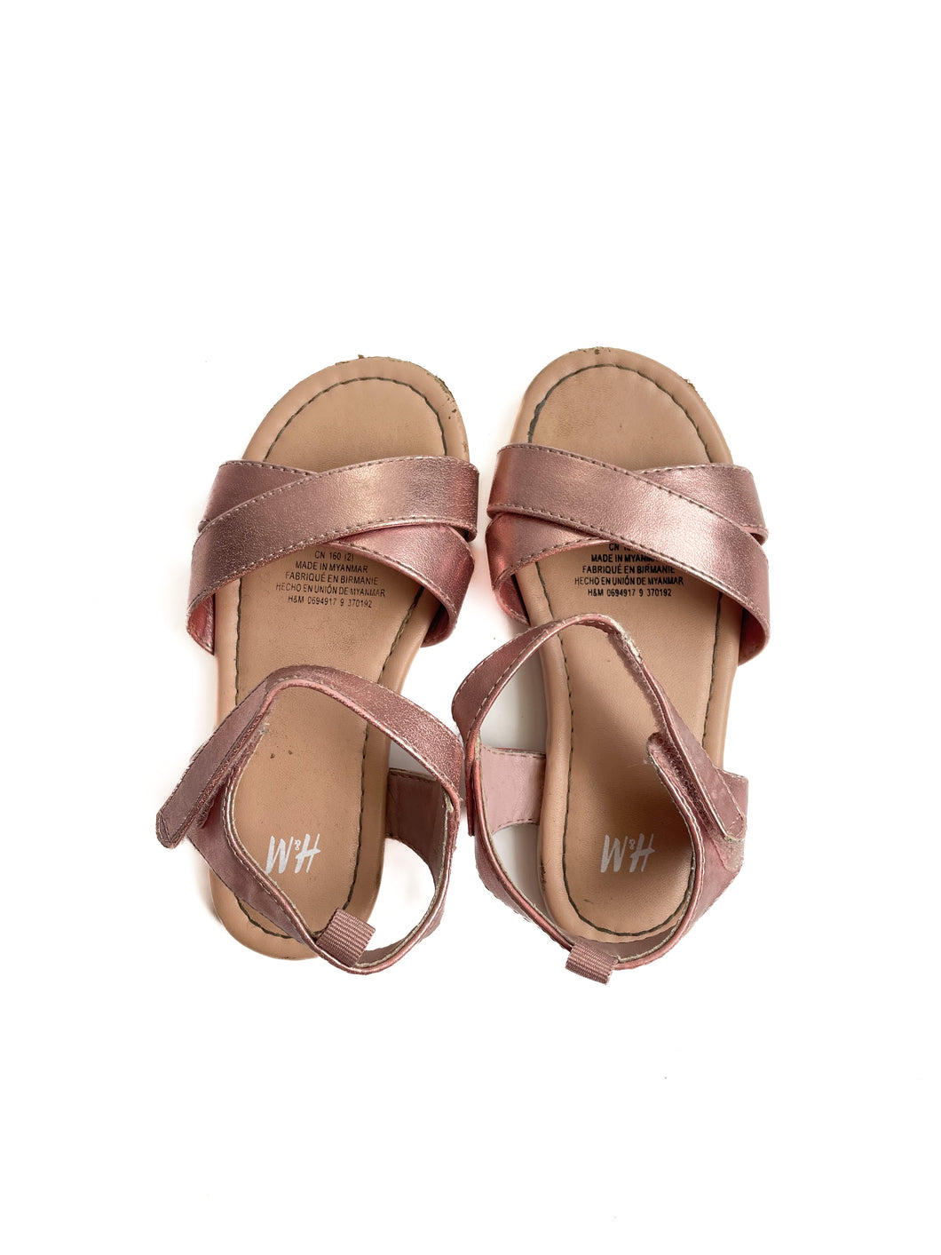 H&M rose gold sandals (9)