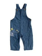 Load image into Gallery viewer, Mark &amp; spencers dinosaur overalls (9-12M)
